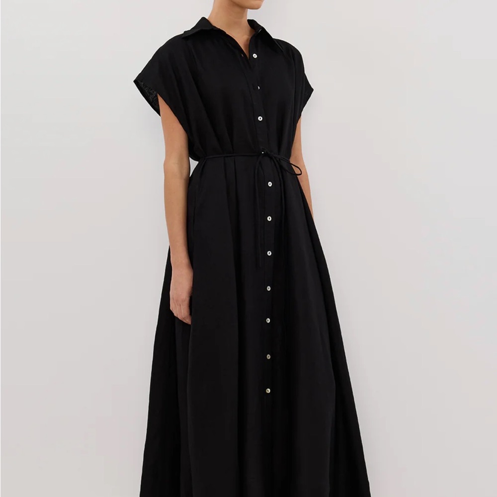 DISSH Black Maxi Shirt Dress - Picture 2 of 5